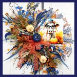 Fall wreath with Cow sign